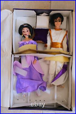 Disney's Princess Jasmine And Aladdin Doll Set Limited Edition 18 Set