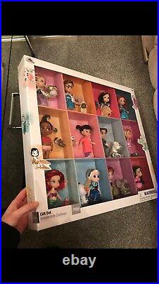 Disney store Animator Princess Collection New Boxed 12 dolls and glitter friends