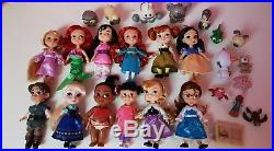 Disney store Mini Animators' Collection Princess Dolls Set Of 12 Figures playset