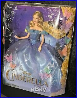 Disneys Princess Cinderella 2015 Lily James NIB Mattel barbie doll