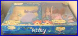 Disneys Princess Mermaid Ariel Gift Set Doll Dress N Play Purple VHTF NRFB