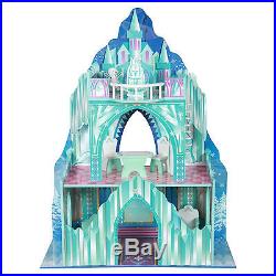 Doll Houses For Toddler Frozen Disney Princess Wooden Girls Ice Castle Mansion