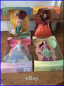 Enchanted Seasons Collection Disney Princess DollsAll Four Complete Collection