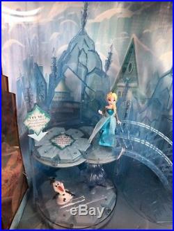 Frozen Elsa Musical Ice Castle Playset New 2013 Elsa & Anna Dolls Olaf Disney