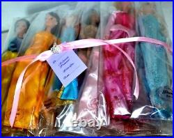 Gift Set of 13 Disney Princess Dolls/Rapunzel/Belle/Ariel/Tiana/Mulan/Pocahontas