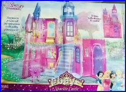 Glitter Disney Princess Sparkle Castle Playset with Accessories NEW IN THE BOX