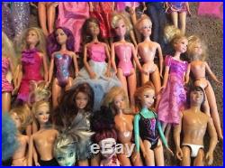HUGE Disney Princess Barbie & Friends Lot With 30 Dolls & Clothes Accessories