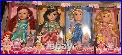 HUGE LOT 4 NIB RETIRED My First Disney Princess Dolls 15 AURORA ARIEL MULAN + 1