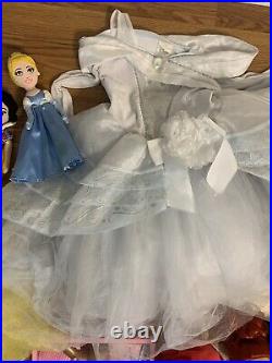 Huge Lot Disney Princess Costumes Sz 4-6 Dresses Accessories Shoes Dolls Toys