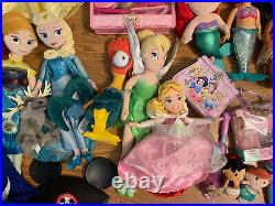 Huge Lot Disney Princess Costumes Sz 4-6 Dresses Accessories Shoes Dolls Toys