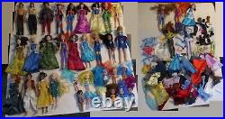 Huge Lot of 35+ Dolls & Clothing Disney Princess Prince DC Super Hero Strawberry