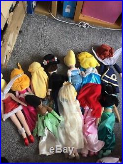Joblot Bundle Disney Store Princess Plush Soft Dolls Including Rare Mary Poppins