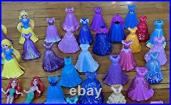 LOT Disney Princess Polly Pocket Figure Dolls Clothes 75+pieces Male And Female