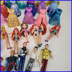 Large Lot of Disney Princess Magiclip & Glitter Glider Dolls and Dresses