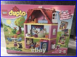 Lego Duplo Play Doll House 10505 two 2 story home Family kids build Imagine