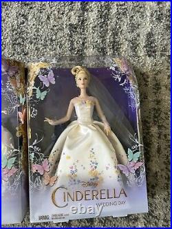 Live Action Cinderella Doll Wedding Day Disney Mattel 2014 And Fairy Godmother