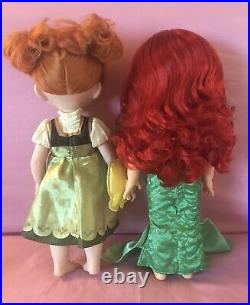 Lot 10 Disney Princess Vinyl Dolls Styling Heads Tiana Anna Moana Rapunzel Ariel