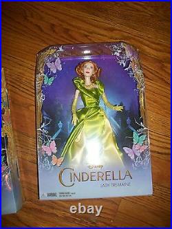 Lot 2 2015 Mattel Live Action Movie Cinderella Lady Tremaine&DisneyTremaineDoll