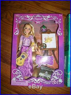 Lot 2 Disney Ariel & Rapunzel Deluxe Talking Doll Set Singing Tangled Size 11