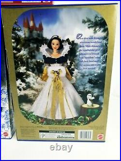 Lot 3 Disney Holiday Princess Cinderella Belle & Snow White Dolls