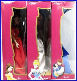 Lot 3 Disney Princess Porcelain Dolls Beauty Beast Snow White Cinderella NEW