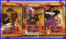 Lot/3 NIB Vintage 1995 Disney The Hunchback of Notre Dame Phoebus Esmeralda Quas