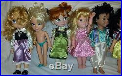 Lot Of 11 Disney Store Animator Princess Collector Dolls