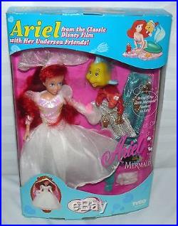 Lot Set Of 2 Tyco The Little Mermaid Ariel Doll Eric The Sailor Action Dolls