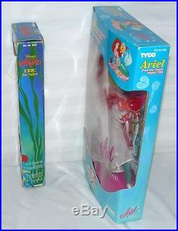 Lot Set Of 2 Tyco The Little Mermaid Ariel Doll Eric The Sailor Action Dolls