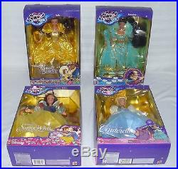 Lot Set Of 4 Special Sparkles Princess Disney Dolls Cinderella Snow White Belle
