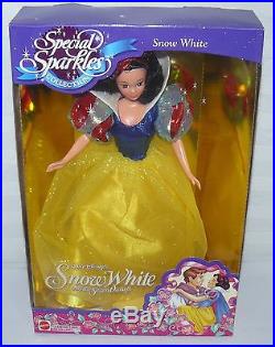 Lot Set Of 4 Special Sparkles Princess Disney Dolls Cinderella Snow White Belle