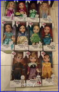 Lot of 10 Disney Store Animators Animator 16 Toddler Doll Princess 1st Ed
