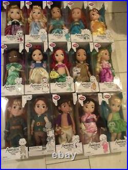 Lot of 13 Disney Store Animators Animator 16 Toddler Doll Princess 1st Ed