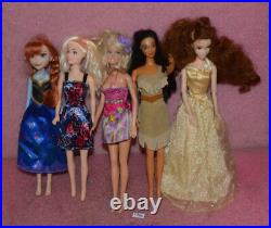 Lot of 21 Barbie / Disney Doll Lot