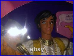 Lot of 3 1992 Walt Disney Aladdin Princess JASMINE, Aladdin and Genie Dolls Rare