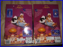 Lot of 3 1992 Walt Disney Aladdin Princess JASMINE, Aladdin and Genie Dolls Rare