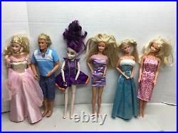 Lot of 47 Barbie, Kelly Disney Princess Dolls Accessories Clothes Huge Modern