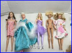 Lot of 47 Barbie, Kelly Disney Princess Dolls Accessories Clothes Huge Modern