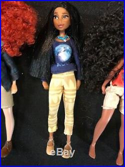 Lot of 4 Disney Princess Ralph Breaks the Internet Mini Doll Tiana Pocahontas