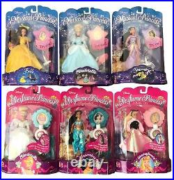 Lot of 6 Vintage 1994 DISNEY 3 Musical Princess and 3 Perfume Princess Dolls