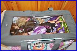 Lot of Disney Princess Barbie Dolls with thirty-one tote for storageEUC