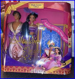 Magic Carpet Gift Set Princess Jasmine Aladdin Doll Disney Mattel 1993 NIB