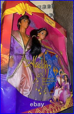 Magic Carpet Gift Set Princess Jasmine Aladdin Doll Disney Mattel 1993 NIB