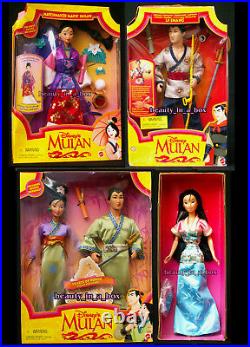Matchmaker Magic Mulan Doll Li Shang Hearts of Honor Satiny Disney Lot 5