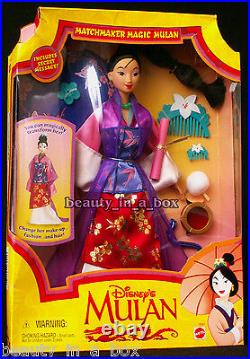 Matchmaker Magic Mulan Doll Secret Hero Message Captain Li Shang Disney Lot 4 V