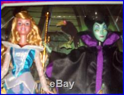 Mattel DISNEY Signature Collection Sleeping Beauty & Maleficent Doll Set NIB