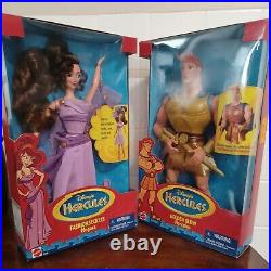 Mattel Disney Fashion Secrets Megara Barbie Golden Glow Hercules NRFB Lot of 2