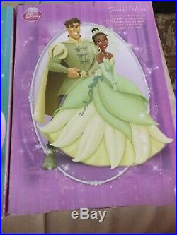 Mattel Disney Princess Ariel & Eric and Tiana & Naveen doll couple set NRFB RARE