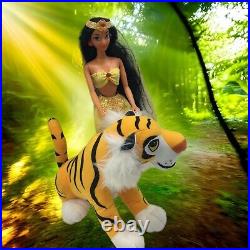 Mattel Inc Disney's Jasmine Doll and Rajah Tiger Plush Friendship 1993 Collector