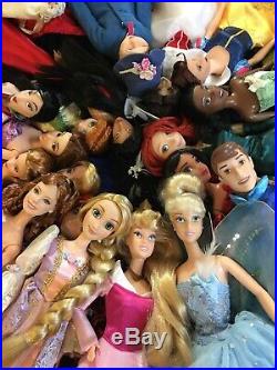 Mattel and Disney Princess Dolls HUGE LOT 22 Dolls
